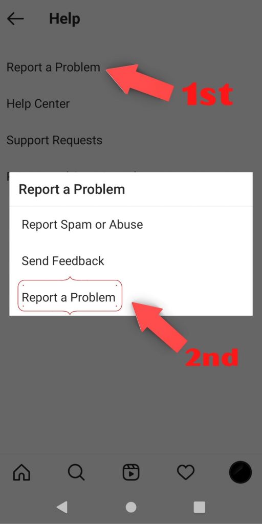 How to remove action blocked on Instagram